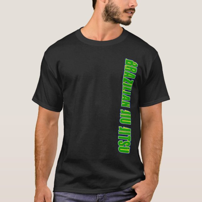 BJJ Brasilianer Jiu Jitsu Flagge MIXED MARTIAL T-Shirt (Vorderseite)