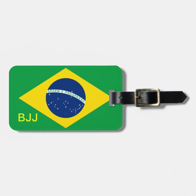 BJJ, Brasilianer Jiu-Jitsu Gepäckanhänger (Vorderseite horizontal)