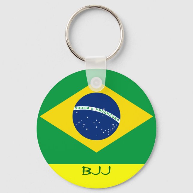 BJJ, Brasilianer Jiu Jitsu Schlüsselanhänger (Vorderseite)