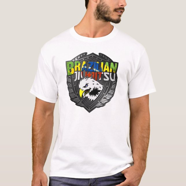 BJJ - Brasilianischer Jiu-Jitsu-Schild T-Shirt (Vorderseite)