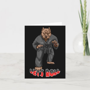 BJJ Brasilianisches Jiu Jitsu Pit Bull Karte