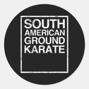 Bjj Brasilianisches Jiu Jitsu Südamerikanischer Bo Runder Aufkleber
