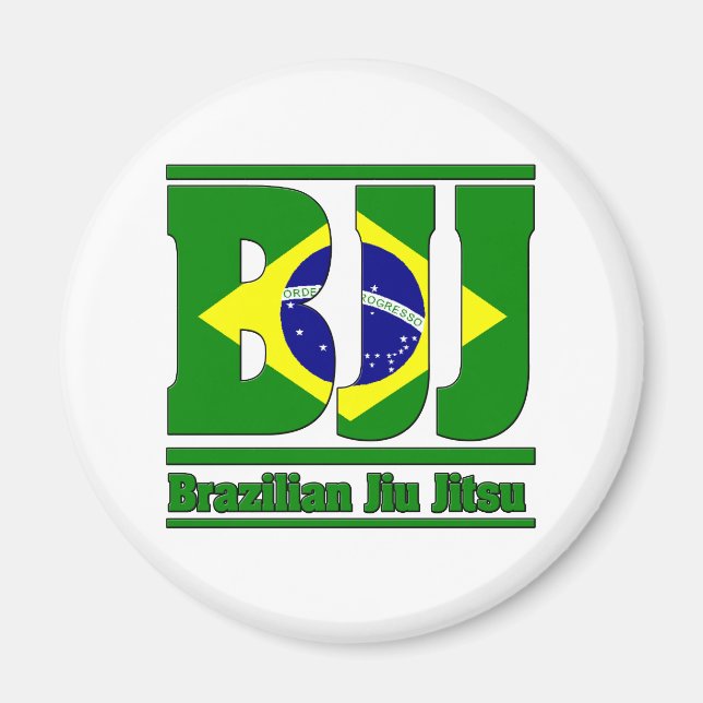 BJJ Brazilian Jiu Jitsu Flag MIXED MARTIAL ARTS Magnet (Vorne)