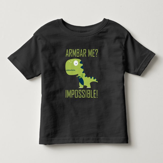 BJJ Brazilian Jiu Jitsu TRex Armbar Spaß Kleinkind T-shirt (Vorderseite)