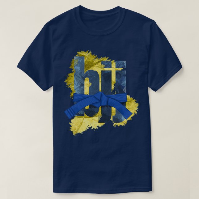 Bjj Brazilian Jiujitsu Blue belt Long 1 T-Shirt (Design vorne)