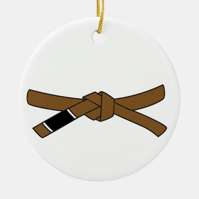 BJJ brun ceinture ornement Jiu-jitsu brésilien (Devant)