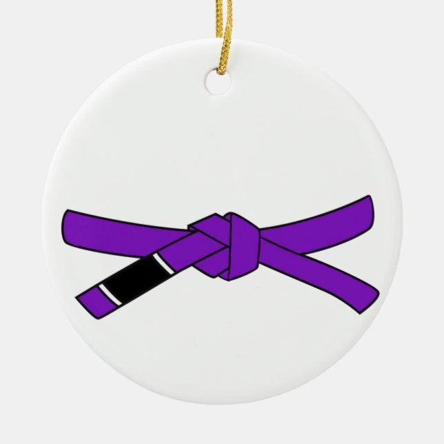 BJJ Ceinture violette ornement brésilien jiu-jitsu (Devant)