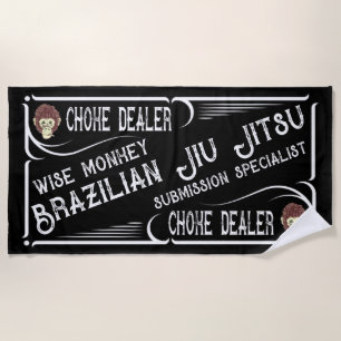BJJ Choke Dealer Einreichungsspezialist Gym Strandtuch