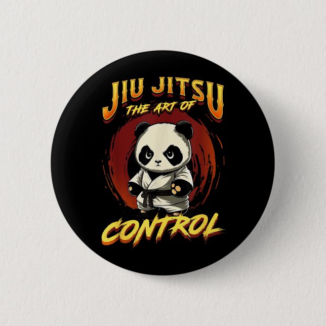 BJJ Die Kunst der Kontrolle - Grappling Jiu Jitsu  Button (Vorderseite)