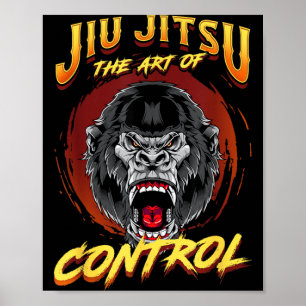 BJJ Die Kunst der Kontrolle - Grappling Jiu Jitsu Poster