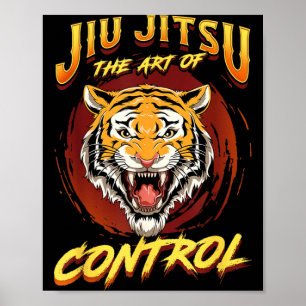 BJJ Die Kunst der Kontrolle - Grappling Jiu Jitsu Poster