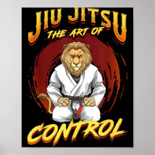 BJJ Die Kunst der Kontrolle - Grappling Jiu Jitsu  Poster