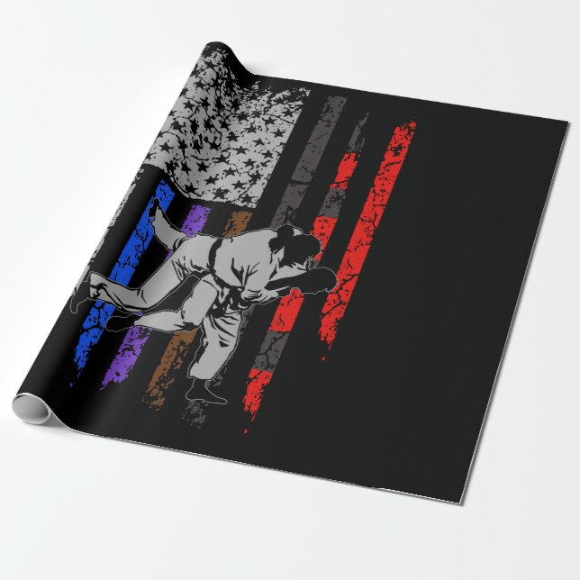 BJJ-Flag für die brasilianische Jiu Jitsu Stars &  Geschenkpapier (Ungerollt)