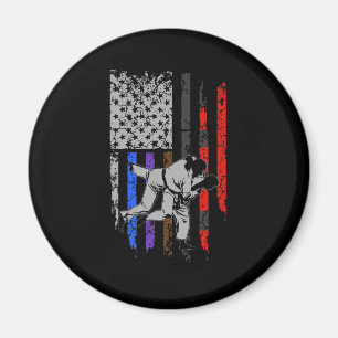 BJJ-Flag für die brasilianische Jiu Jitsu Stars & Magnet