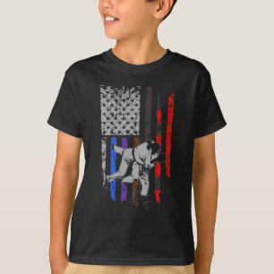 BJJ-Flag für die brasilianische Jiu Jitsu Stars & T-Shirt