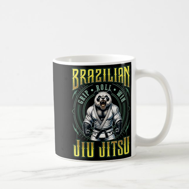 BJJ-Griff-Roll-Sieg - Starkes Grappling Jiu Jitsu Kaffeetasse (Rechts)