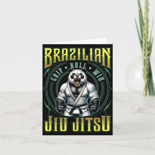 BJJ-Griff-Roll-Sieg - Starkes Grappling Jiu Jitsu Karte