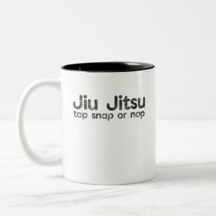 BJJ Jiu Jitsu Brasilien Kampfkünste Anstich Snap  Zweifarbige Tasse