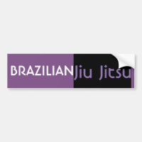BJJ Lila Belt Autoaufkleber