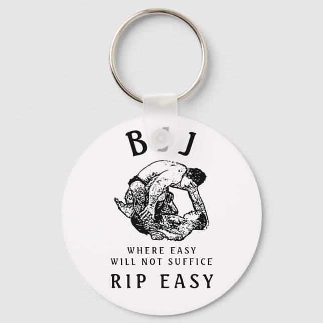 BJJ RIP Easy, brasilianisches Jiu Jitsu-Zubehör Schlüsselanhänger (Vorderseite)