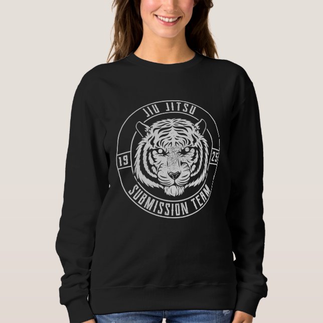 BJJ Tiger  Brazilian Jiu Jitsu and Grappling Sweatshirt (Vorderseite)