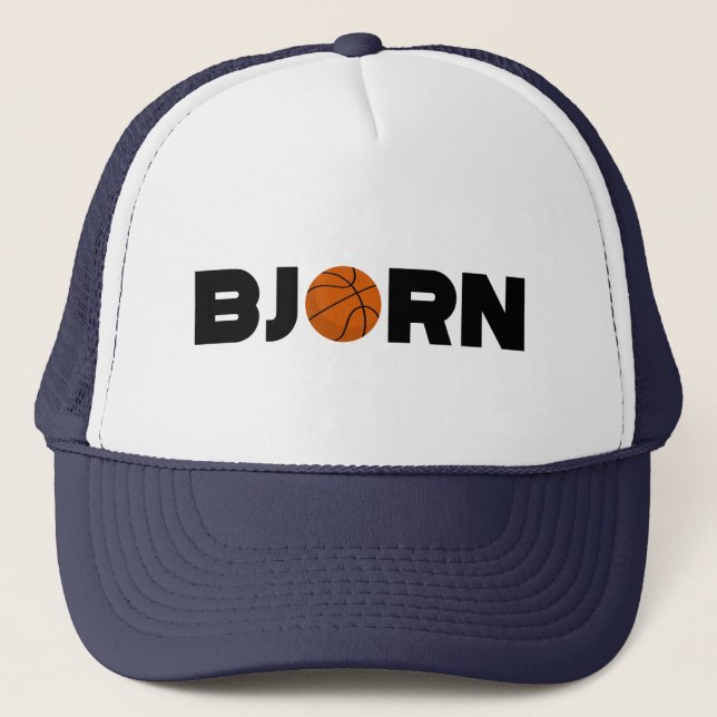 Bjorn Basketball Truckerkappe (Vorderseite)