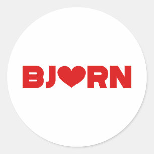 Bjorn Liebe Runder Aufkleber