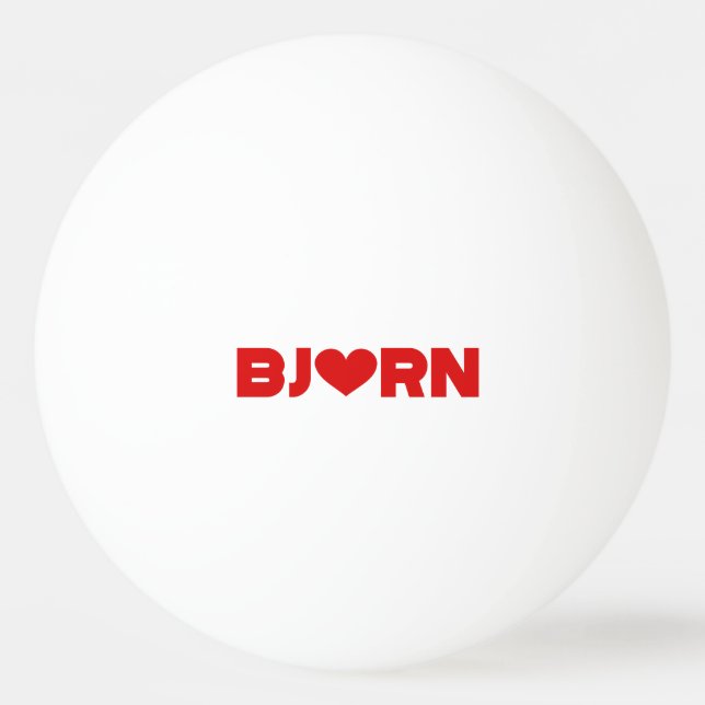 Bjorn Liebe Tischtennisball (Vorderseite)