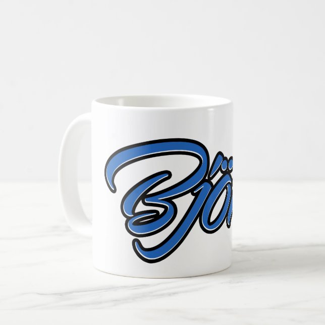 Björn Prénom Blue Tasse Café (Devant gauche)