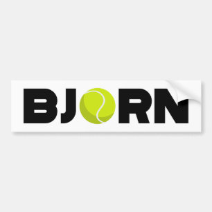 Bjorn Tennis Autoaufkleber