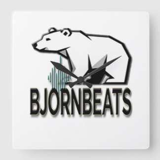 BjornBeats Wall CLock Quadratische Wanduhr