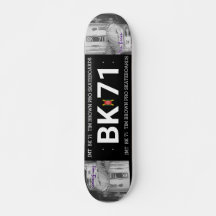 BK 71 TIM BROWN 7 3/4" Skateboard Deck