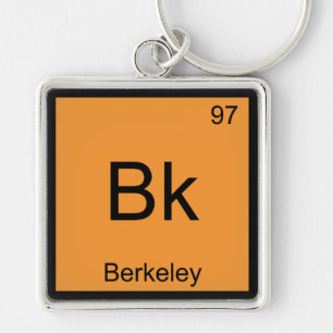 Bk - Berkeley Chemistry Element Symbol California Schlüsselanhänger