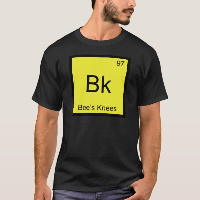 Bk - Bienensche Chemie-Element Symbol-T-Shirt T-Shirt (Vorderseite)