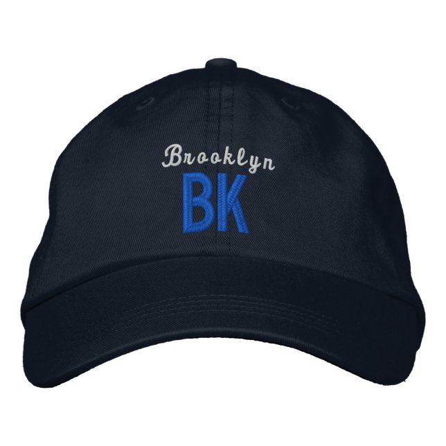 BK Brooklyn New York Personalisiert anpassbarer Hu Bestickte Kappe (Vorderseite)