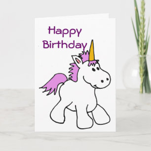 BK - Carte d'anniversaire de la licorne