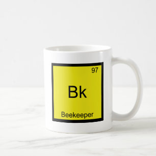 Bk - Imker Lustiges Chemie-Element-Symbol T-Shirt Kaffeetasse