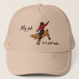 BK-, Ziegen-Rodeo-Job-Hut Truckerkappe
