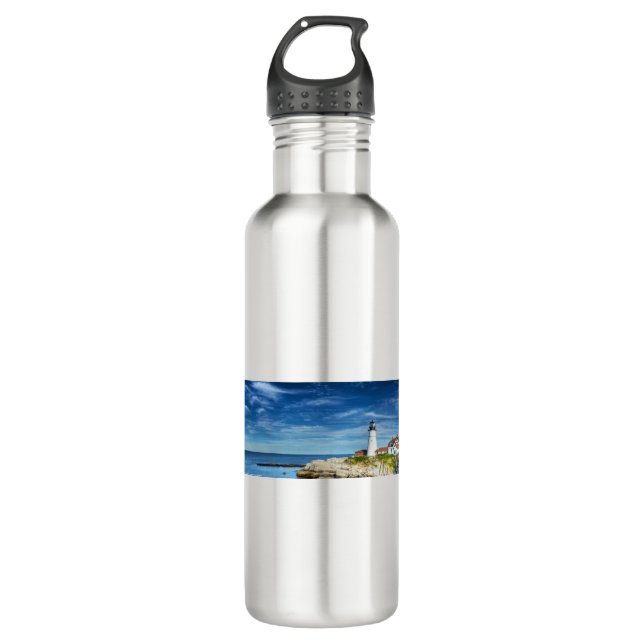 BLA01 Leuchtturm 1.tif Edelstahlflasche (Vorderseite)