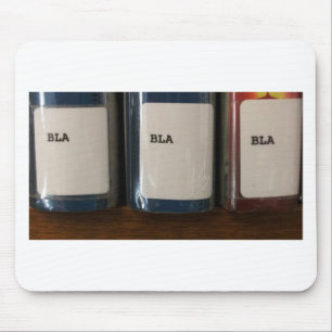 "Bla, Bla, Bla" - Bibliotheks-Rufnummern Mousepad
