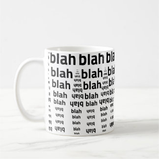 Bla Bla Bla Tasse | Lustige Minimalistische Kaffee