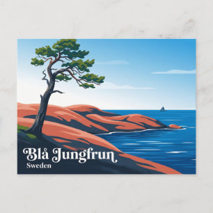 Blå Jungfrun Nationalpark Schweden Postkarte