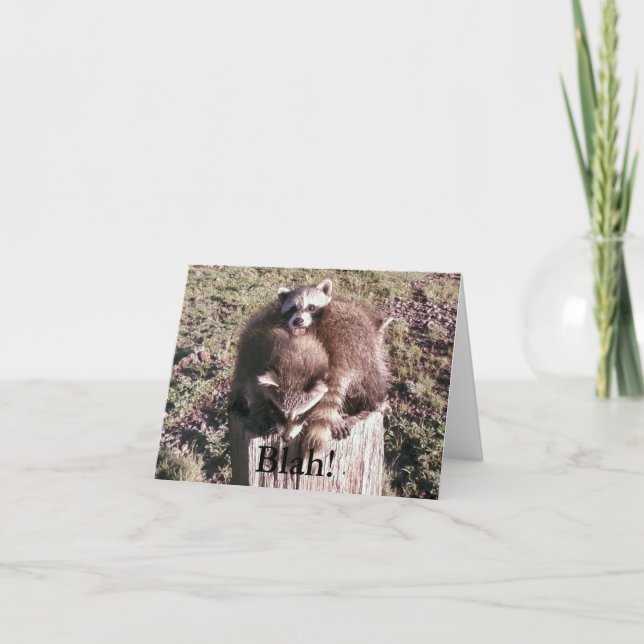 Blabla!  Leeres Notecard Karte (Vorderseite)