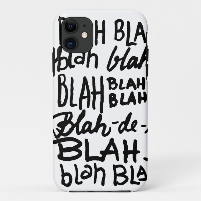 Blablabla Case-Mate iPhone Hülle (Rückseite)