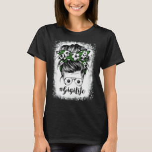 Blached Soccer Gigi Messy Bun Soccer T-Shirt