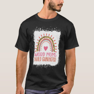 Blached Weird Mama Builter Charakter Rainbow Fun M T-Shirt