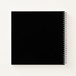 Black #000000 Spiral Notebook Notizbuch