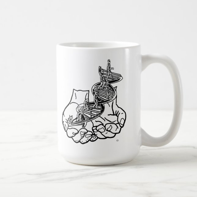 Black 15 oz Ringer-Tasse Tasse (Rechts)