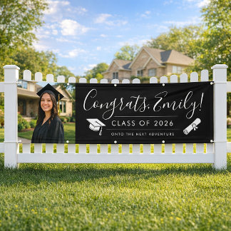BLACK 2026 | Graduation Banner with Photo