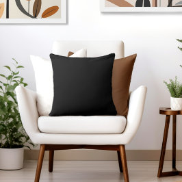 Black 20" Cotton Kissen